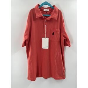 Johnnie-O Boy’s Short Sleeve 100% Cotton Polo Coral Size 12 New With Tags